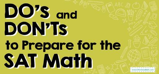 Preparing For SAT Math? DON’T Make These Big Mistakes!