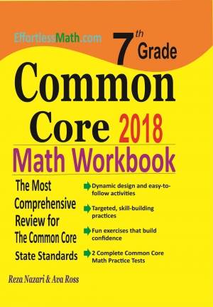 7th Grade Common Core Math Workbook: The Most Comprehensive Review for The Common Core State Standards cover