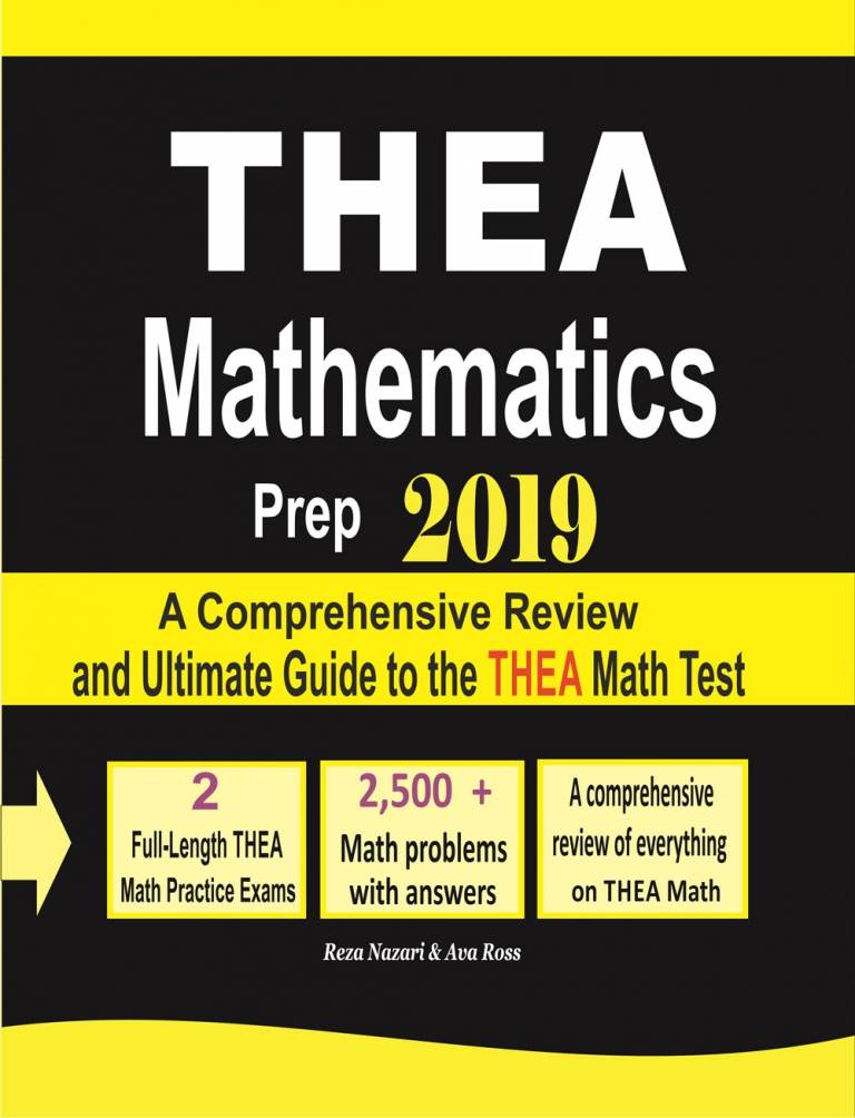 THEA Mathematics Prep 2019: A Comprehensive Review and Ultimate Guide to the THEA Math Test cover