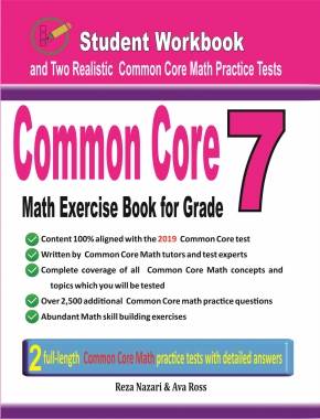 Common Core Math Exercise Book for Grade 7: Student Workbook and Two Realistic Common Core Math Tests