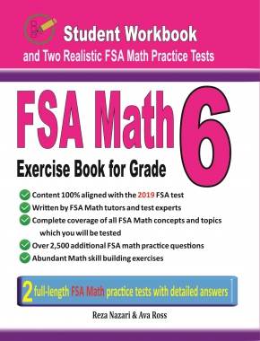 FSA Math Exercise Book for Grade 6: Student Workbook and Two Realistic FSA Math Tests