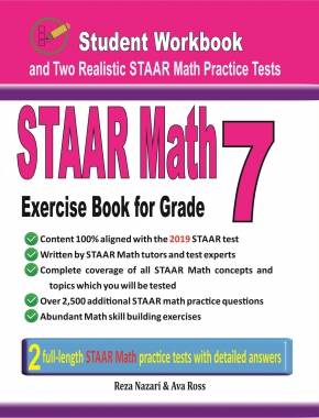 STAAR Math Exercise Book for Grade 7: Student Workbook and Two Realistic STAAR Math Tests