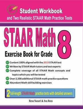 STAAR Math Exercise Book for Grade 8: Student Workbook and Two Realistic STAAR Math Tests