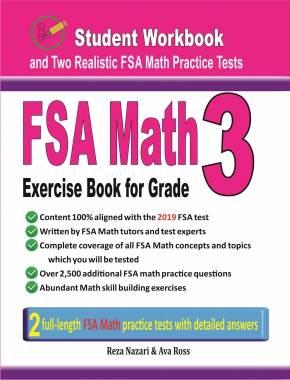 FSA Math Exercise Book for Grade 3: Student Workbook and Two Realistic FSA Math Tests