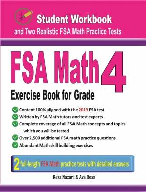 FSA Math Exercise Book for Grade 4: Student Workbook and Two Realistic FSA Math Tests