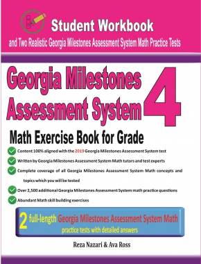 Georgia Milestones Math Exercise Book  for Grade 4: Student Workbook and Two Realistic GMAS Math Tests