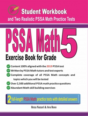 PSSA Math Exercise Book for Grade 5: Student Workbook and Two Realistic PSSA Math Tests