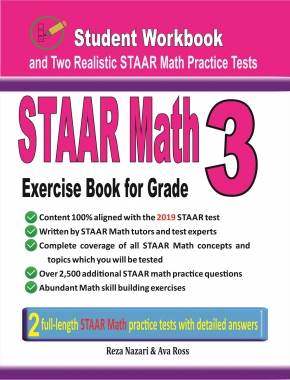 STAAR Math Exercise Book for Grade 3: Student Workbook and Two Realistic STAAR Math Tests