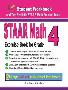 STAAR Math Exercise Book for Grade 4: Student Workbook and Two Realistic STAAR Math Tests