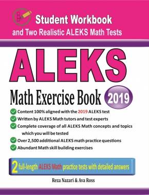 ALEKS Math Exercise Book: Student Workbook and Two Realistic ALEKS Math Tests