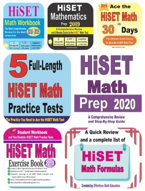 HiSET Math Comprehensive Prep Bundle: More than 1,600 Pages!