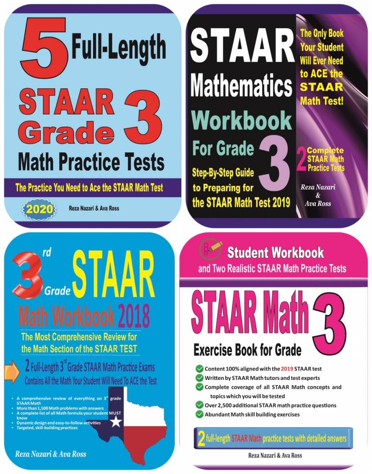 STAAR Grade 3 Math Comprehensive Prep Bundle: A Perfect Resource for STAAR Math Test Takers cover
