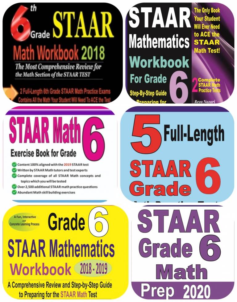 STAAR Grade 6 Math Comprehensive Prep Bundle: A Perfect Resource for STAAR Math Test Takers cover