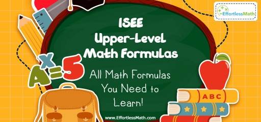 ISEE Upper-Level Math Formulas