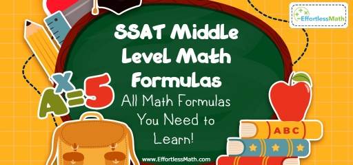 SSAT Middle Level Math Formulas