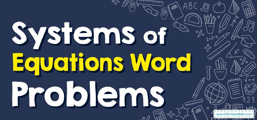 Using equations to solve word problems worksheet