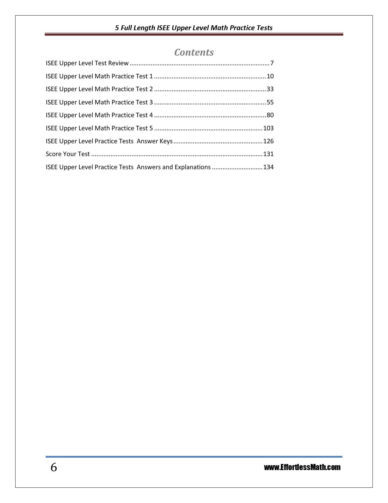 5 Full-Length ISEE Upper Level Math Practice Tests: The Practice You ...