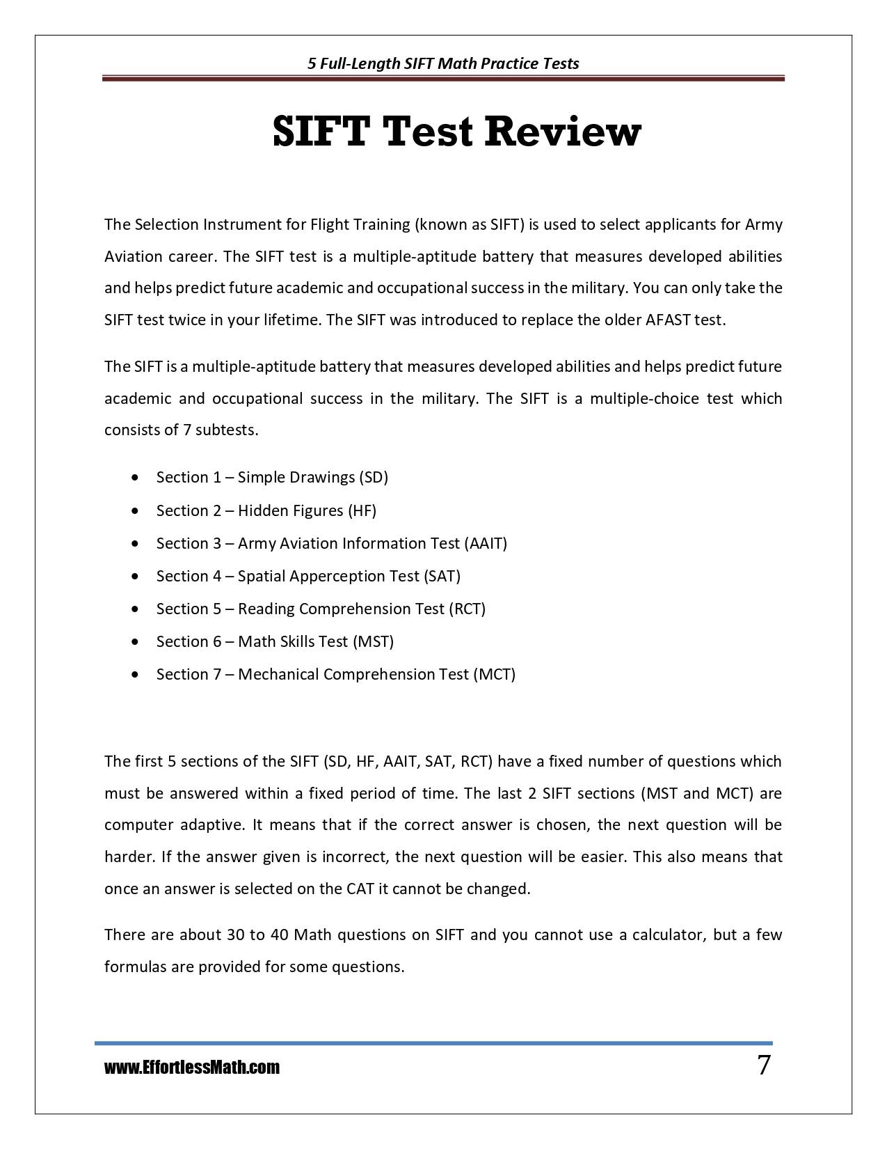 5 FullLength SIFT Math Practice Tests The Practice You Need to Ace