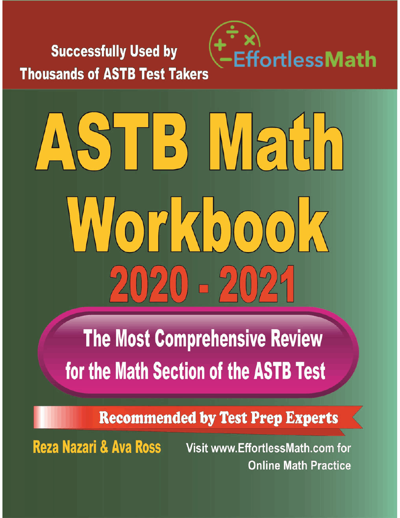 Astb Math Workbook 2020 2021 The Most Comprehensive Review For The Astb Math Workbook 2020 2021 The Most Comprehensive Review For The