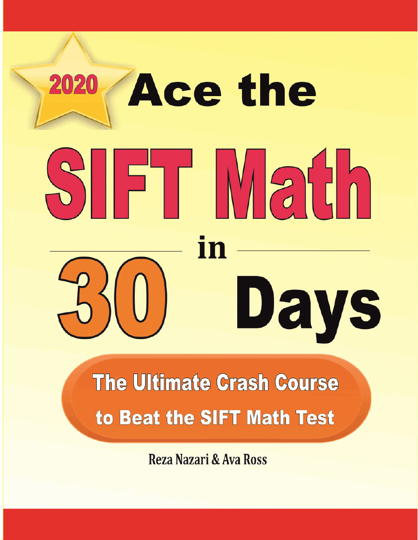 Ace the SIFT Math in 30 Days: The Ultimate Crash Course to Beat the ...