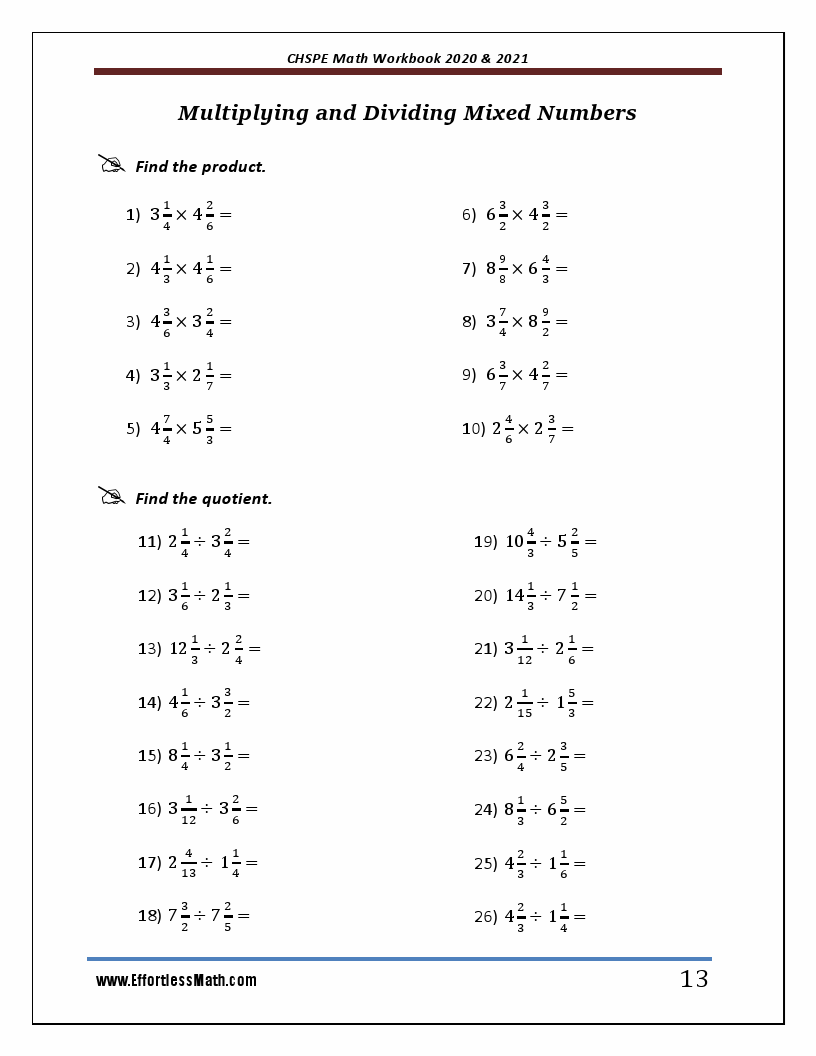 cbest math practice test 2021