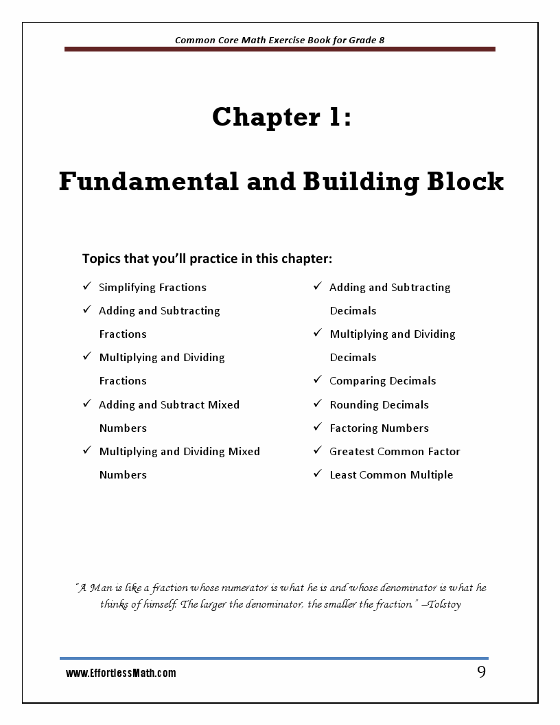 Common Core Math Exercise Book for Grade 8: Student Workbook and Two ...