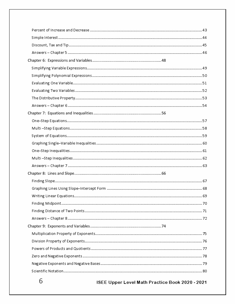 Comprehensive ISEE Upper Level Math Practice | Effortless Math