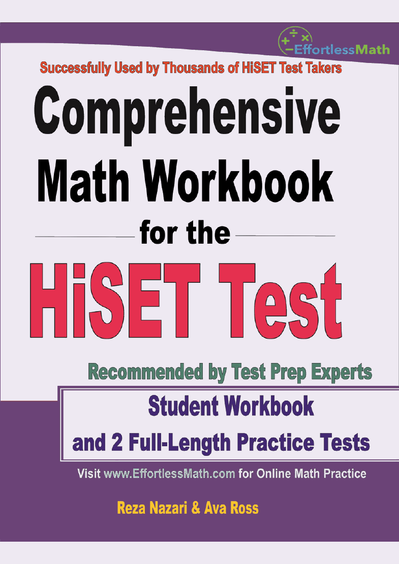 Comprehensive Math Workbook for the HiSET Test Student Workbook and 2