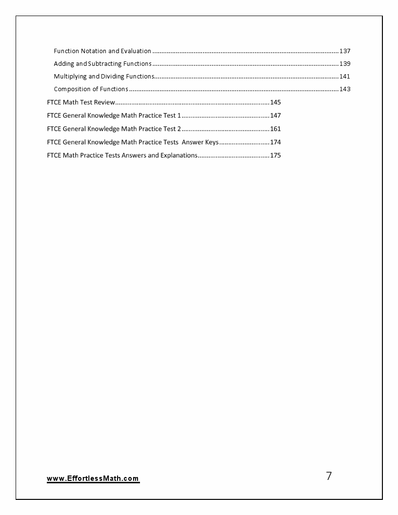 FTCE Math Workbook 2020 – 2021: The Most Comprehensive Review for the ...
