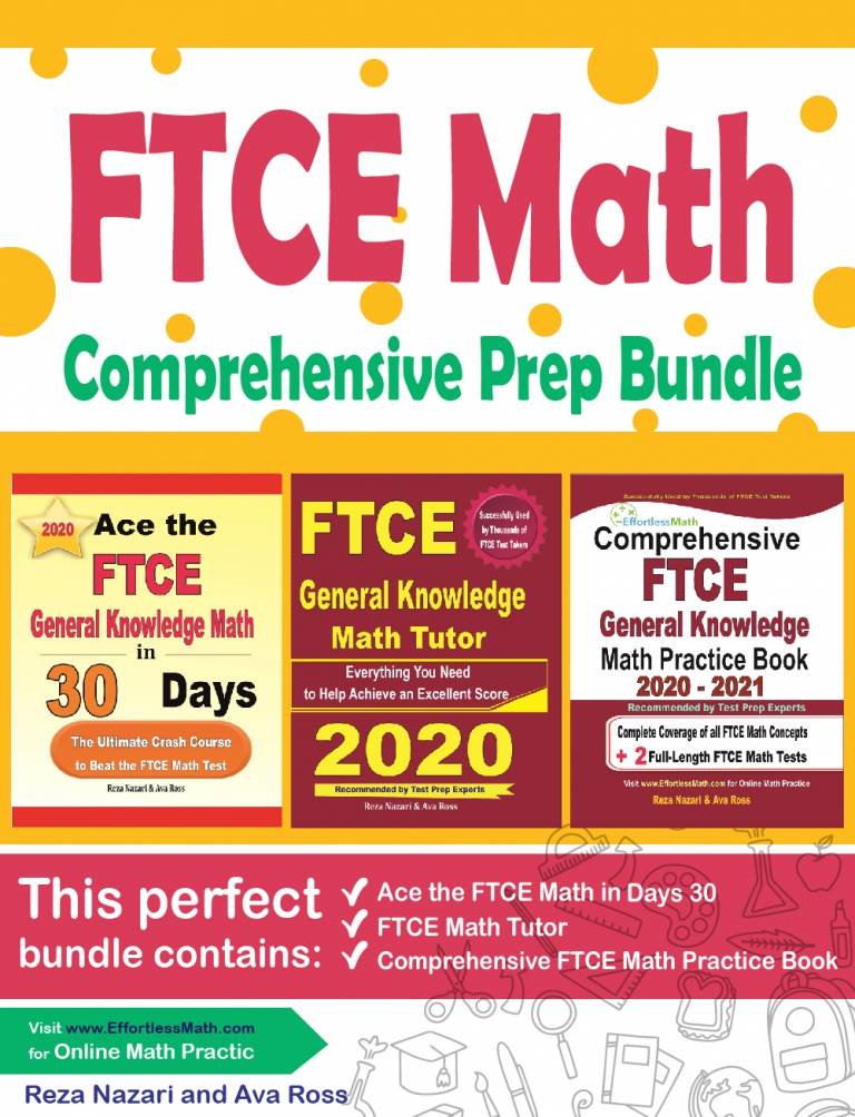 FTCE Math Comprehensive Prep Bundle: Everything You Need to Ace the FTCE Math Test cover