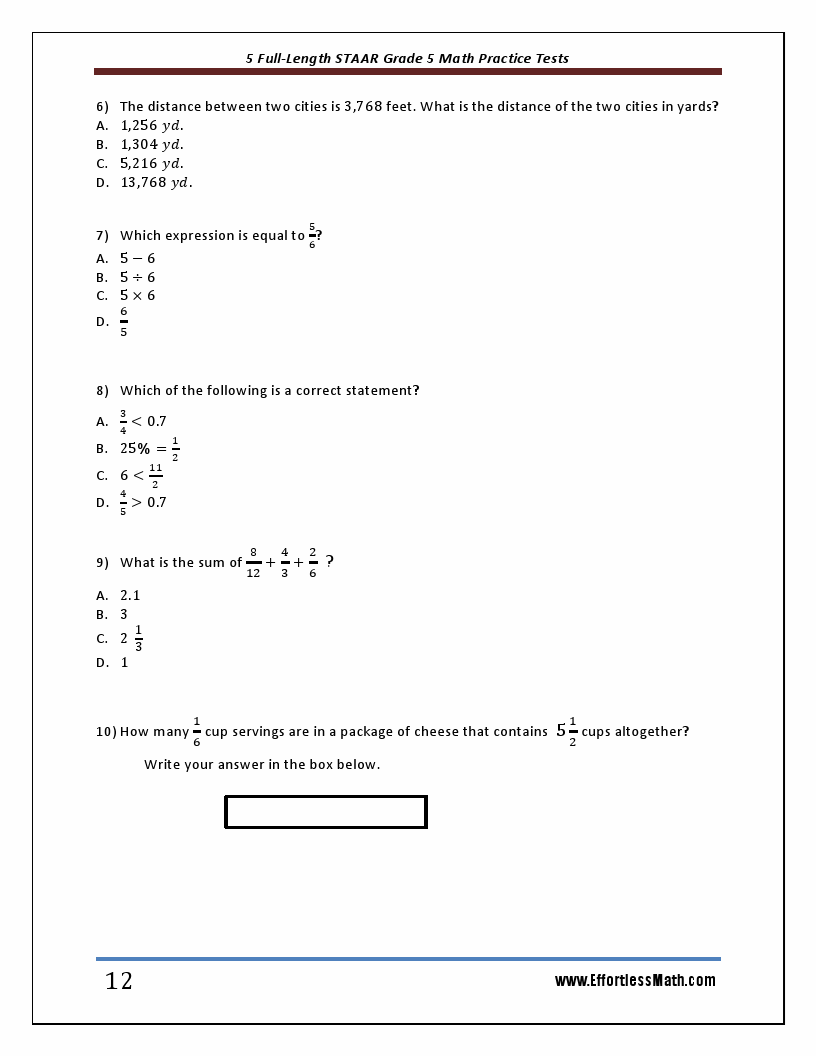 5 full length staar grade 5 math practice tests the practice you need