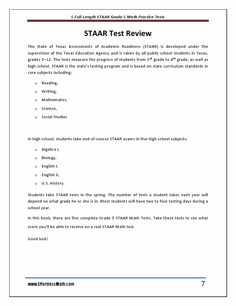 5 full length staar grade 5 math practice tests the practice you need