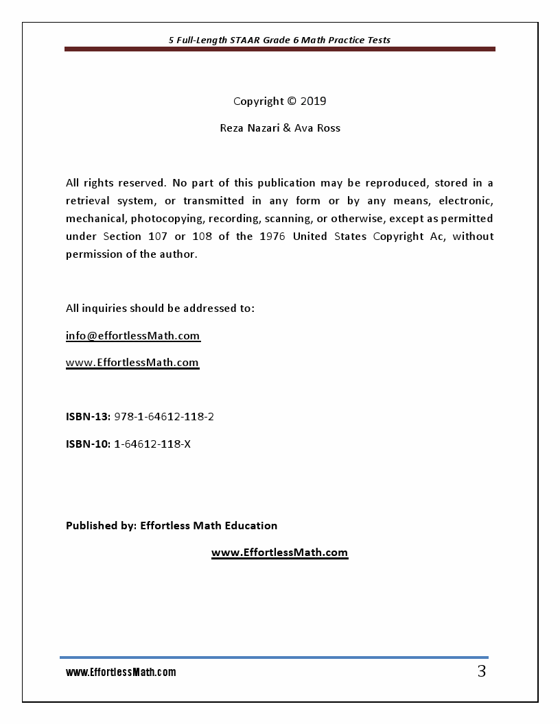 5 Full-Length STAAR Grade 6 Math Practice Tests: The Practice You Need ...
