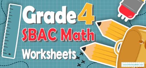 4th Grade SBAC Math Worksheets: FREE & Printable