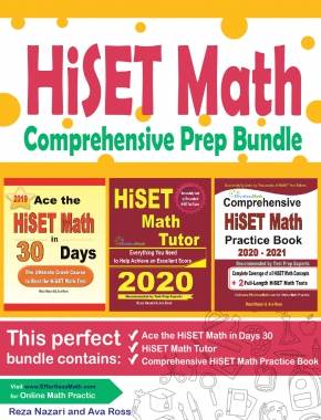 HiSET Math Comprehensive Prep Bundle: Everything You Need to Ace the HiSET Math Test