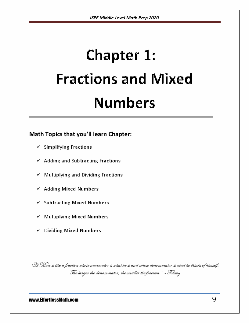 Isee Middle Level Math