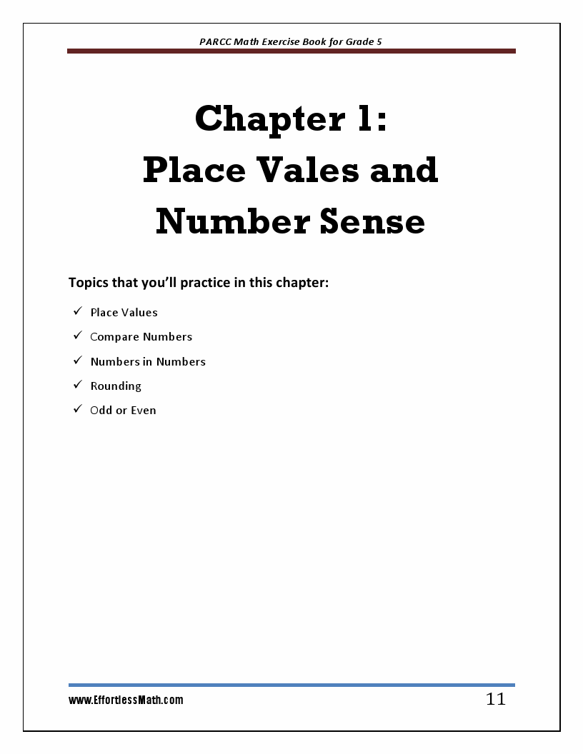 PARCC Math Exercise Book for Grade 5: Student Workbook and Two ...