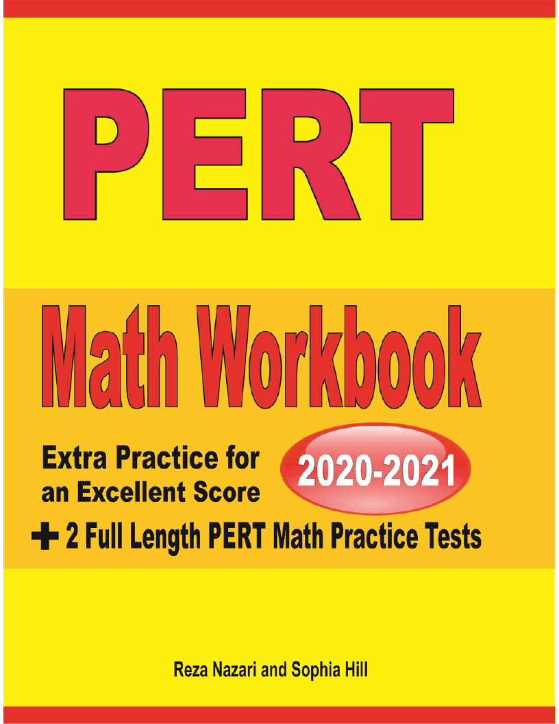 PERT Math Workbook 2020 & 2021 Extra Practice for an Excellent Score