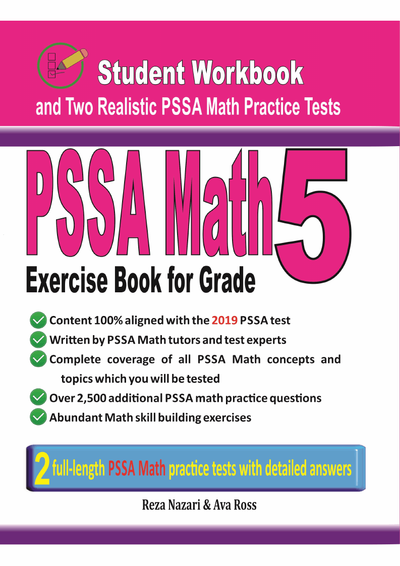 Pssa math exercise book for grade 5 student workbook and two realistic