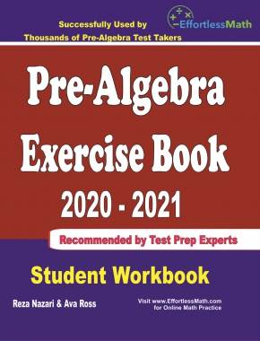Pre-Algebra Exercise Book 2020-2021: Student Workbook