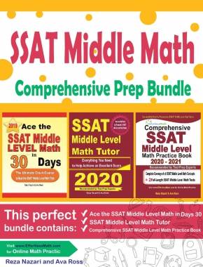SSAT Middle Level Math Comprehensive Prep Bundle: Everything You Need to Ace the  SSAT Middle Level Math Test
