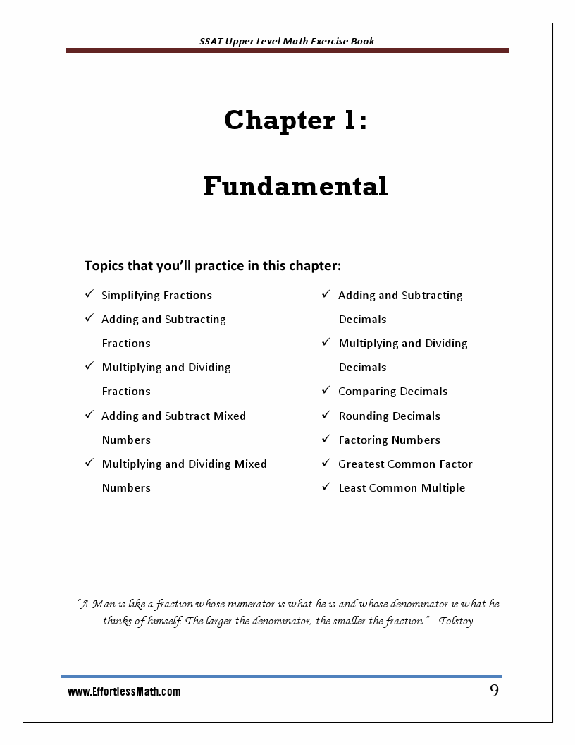 SSAT Upper Level Math Exercise Book: Student Workbook and Two Realistic ...