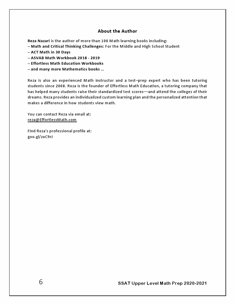 SSAT Upper Level Math Prep 2020-2021: The Most Comprehensive Review and ...