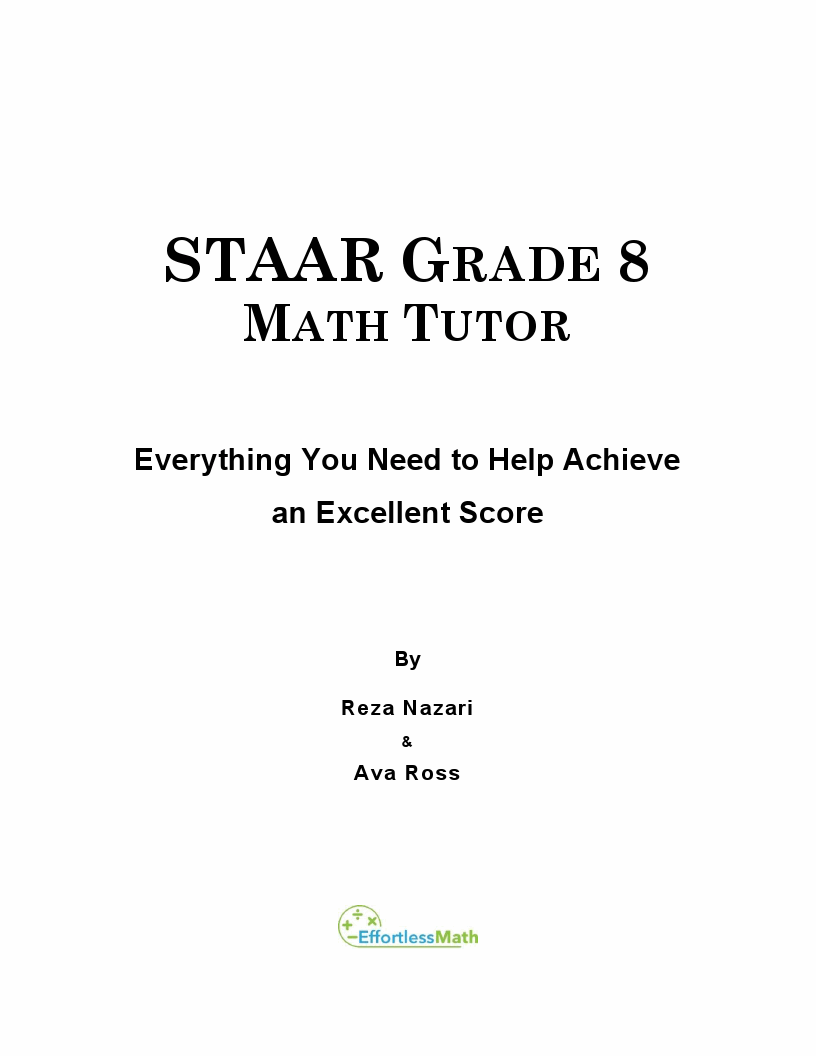 STAAR Grade 8 Math Tutor: Everything You Need to Help Achieve an ...
