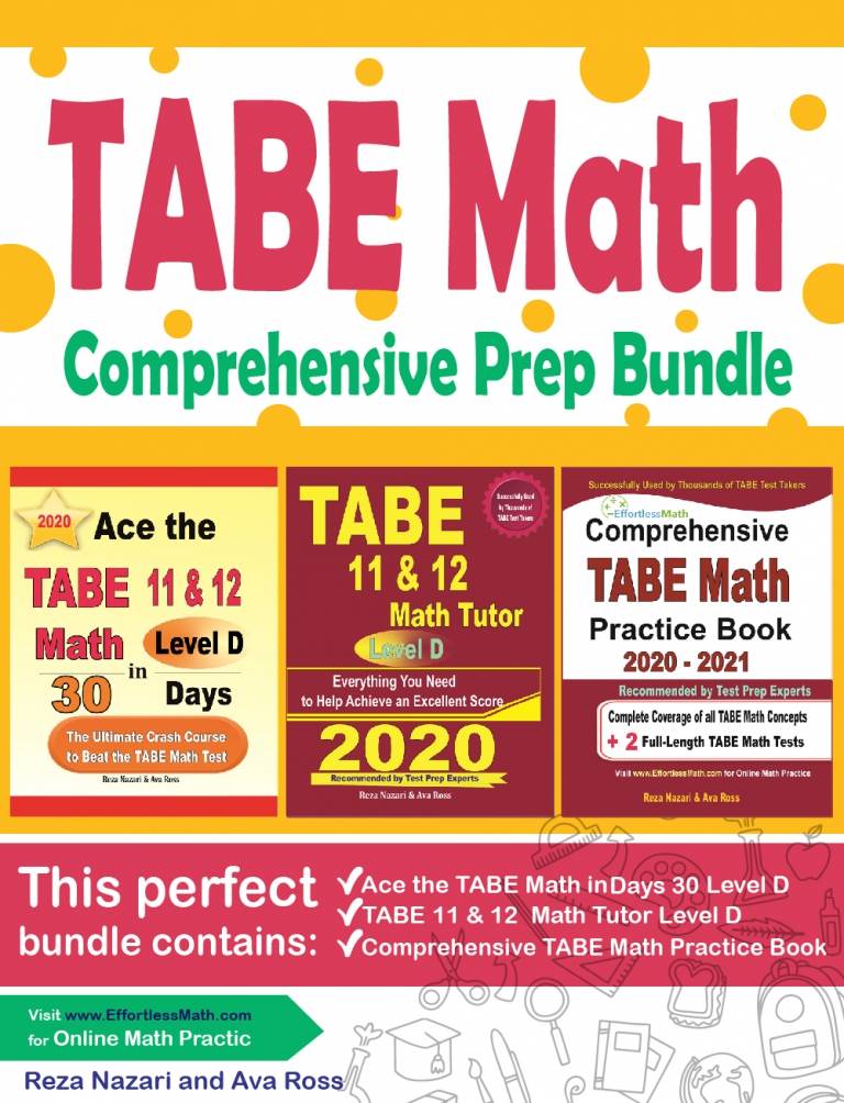 TABE Math Comprehensive Prep Bundle: Everything You Need to Ace the TABE Math Test cover