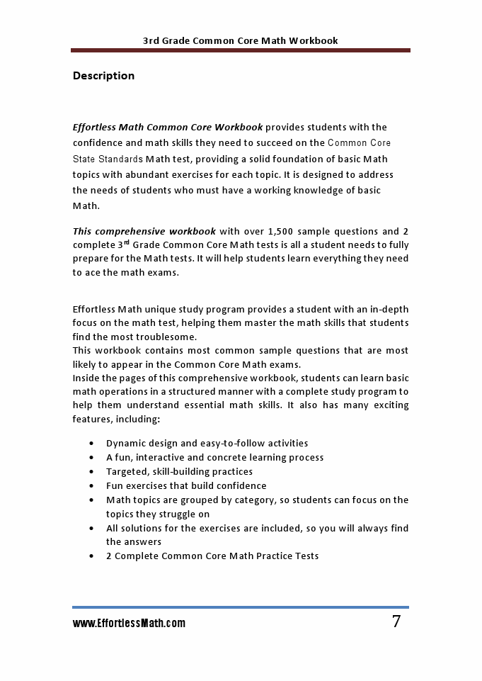 Grade 3 Common Core Math Workbook: Review | Effortless Math
