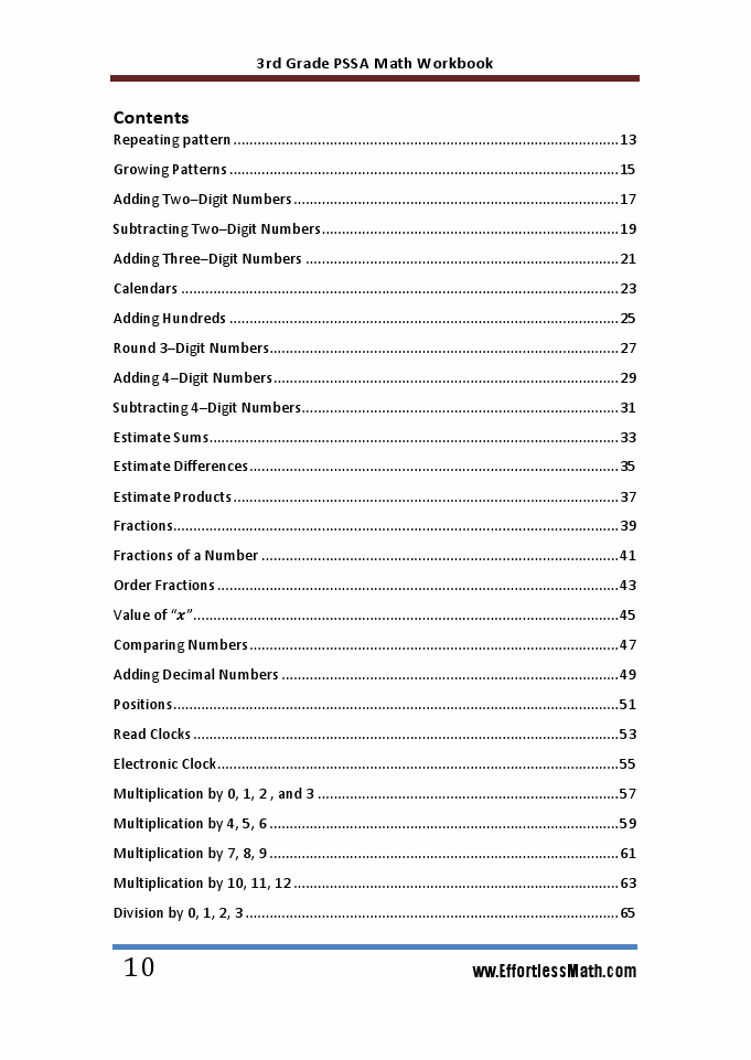 3rd grade pssa math workbook 2018 the most comprehensive review for