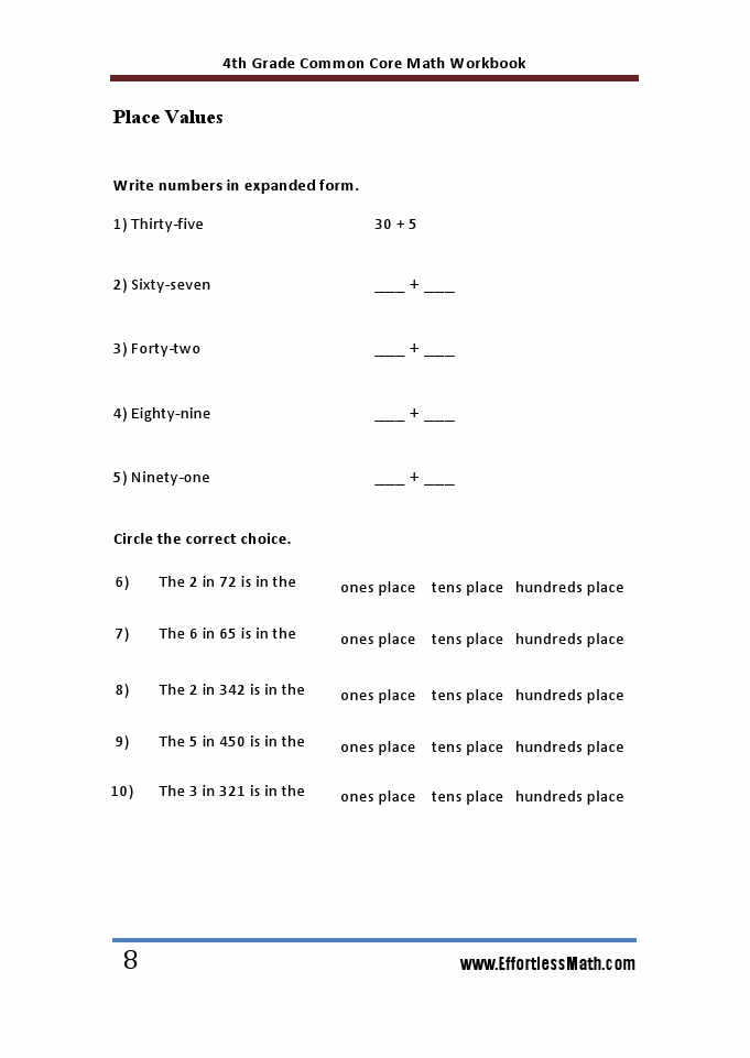 4th Grade Common Core Math Workbook The Most Comprehensive Review For The Common Core State 4th grade common core math workbook the most comprehensive review for the common core state