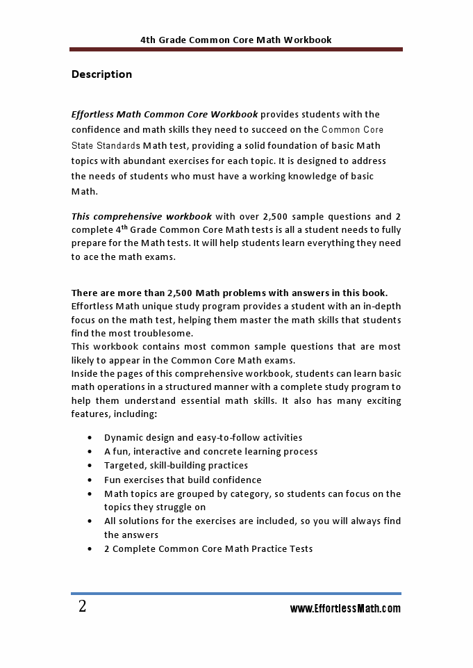Grade 4 Common Core Math Workbook: Review | Effortless Math
