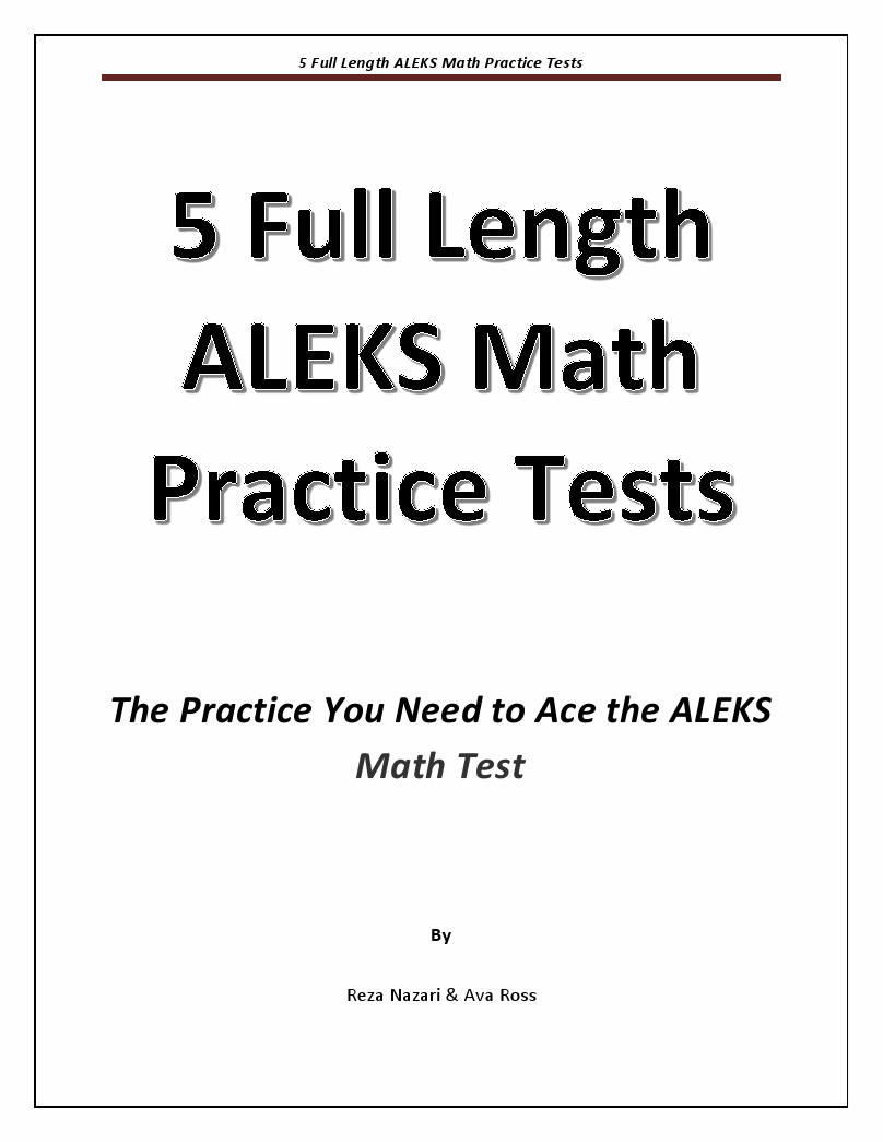 5 full length aleks math practice tests the practice you need to ace